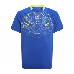 Children's Short Sleeved Football Shirt Adidas Predator Inspired Blue