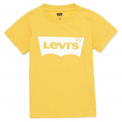 Детская футболка с коротким рукавом Levi's Batwing Желтая