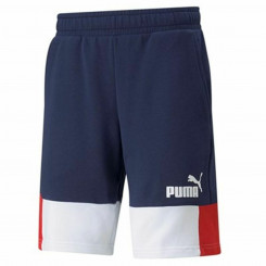 Мужские спортивные шорты Puma Essentials+ Block Темно-синие