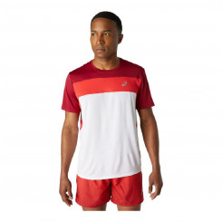 Мужская футболка с коротким рукавом Asics Race Белый Красный