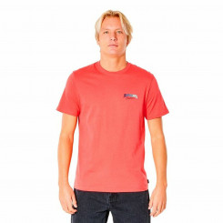 Men’s Short Sleeve T-Shirt Rip Curl Revival Inverted  M Salmon