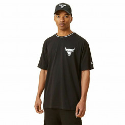 Мужская футболка с коротким рукавом New Era Chicago Bulls черная