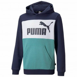 Детская толстовка Puma Essential Colorblock Темно-синяя