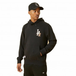 Men’s Sweatshirt without Hood  LA Dodger Metallic Logo New Era Black
