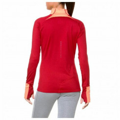 Женская футболка с длинным рукавом Asics LS Winter, молния 1/2, оранжевая