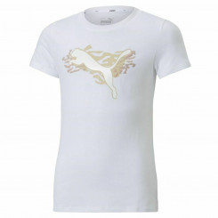 Детская футболка с коротким рукавом Puma Alpha White