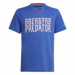 Детская футболка с коротким рукавом Adidas Predator Синяя