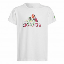 Детская футболка с коротким рукавом Adidas x Marimekko Белая