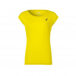 Women's Sleeveless T-shirt Asics Layering Top Lady Yellow