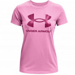 Женская футболка с коротким рукавом Under Armour с рисунком, розовая