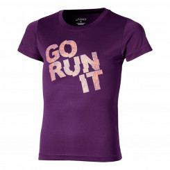 Детская футболка с коротким рукавом Asics Graphic Go Run It Фиолетовая