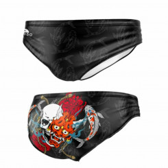 Men’s Bathing Costume Turbo  Samurai-Skull  Black