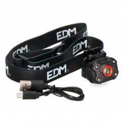 Светодиодный налобный фонарь EDM 8 Вт Черный 400 лм