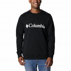Men’s Sweatshirt without Hood Columbia Logo Fleece Crew Black
