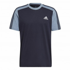 Футболка Adidas Essentials Mélange Темно-синяя