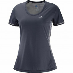 Women’s Short Sleeve T-Shirt Salomon Agile Grey