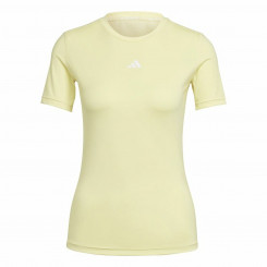 Женская футболка с коротким рукавом Adidas Techfit Training желтая