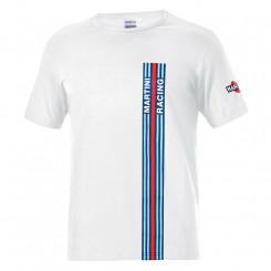 Мужская футболка с коротким рукавом Sparco Martini Racing белая (размер S)