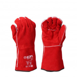 Рабочие перчатки EDM Welders Red Cotton Suede Kevlar