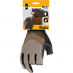 Work Gloves JUBA Mecanix Cut Touchpad Spandex Brown PVC