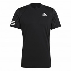 Meeste lühikeste varrukatega T-särk Adidas Club Tennis 3 Stripes Black