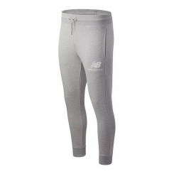 Длинные спортивные брюки New Balance Essential Stack Logo Серые унисекс