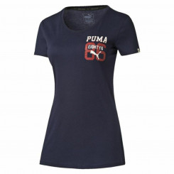 Naiste lühikeste varrukatega T-särk Puma Style Athl Tee Tumesinine