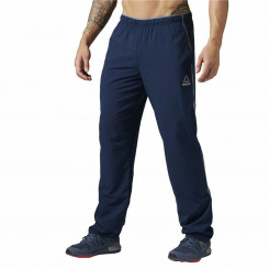 Длинные спортивные брюки Reebok Workout Ready темно-синие мужские