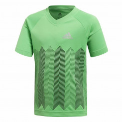 Children's Short Sleeved Football Shirt Adidas Light Green