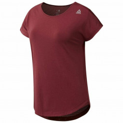 Женская футболка с коротким рукавом Reebok Work Mesh Темно-красная