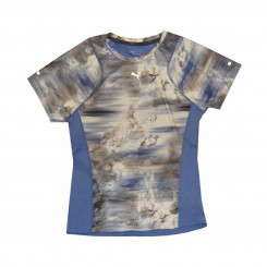 Women’s Short Sleeve T-Shirt Puma Graphic Tee Blue