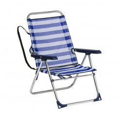Folding Chair Alco Aluminium White Navy Blue Sailor