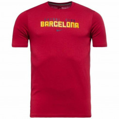Laste lühikeste varrukatega T-särk Nike FC Barcelona Club Red
