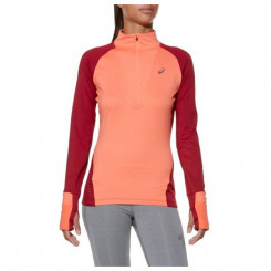 Women’s Long Sleeve T-Shirt Asics LS Winter 1/2 Zip Orange