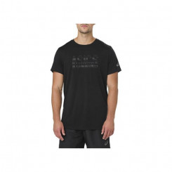 Men’s Short Sleeve T-Shirt Asics GRAPHIC SS TOP Black (USA)
