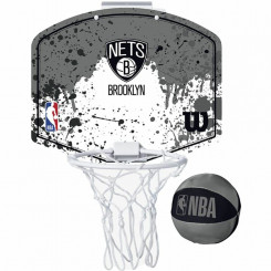 Баскетбольная корзина Wilson Brooklyn Nets Mini Серый