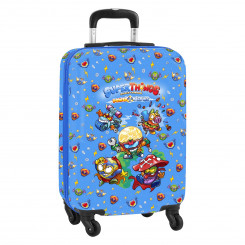 Cabin suitcase SuperThings Blue Multicolour 20'' (34.5 x 55 x 20 cm)