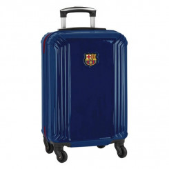 Чемодан для ручной клади F.C. Barcelona Тёмно Бордовый Тёмно Синий 20'' (34.5 x 55 x 20 cm)