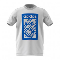 Детская футболка с коротким рукавом Adidas G Bold Crew White