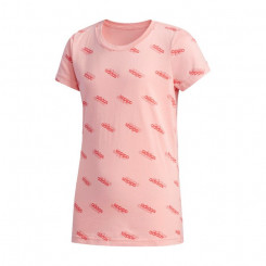 Детская футболка с коротким рукавом Adidas YG FAV T Pink