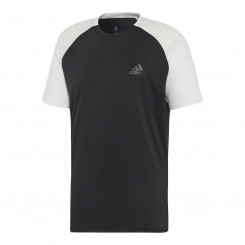 Men’s Short Sleeve T-Shirt Adidas CLUB C/B TEE DU0873 Black