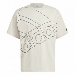 Мужская футболка с коротким рукавом Adidas Giant Logo бежевая