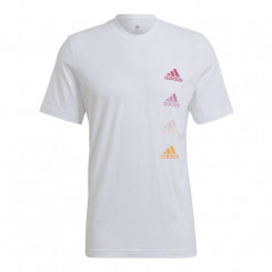 Мужская футболка с коротким рукавом Adidas Essentials Gradient White