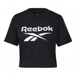 Женская футболка с коротким рукавом Reebok Cropped Identity, черная