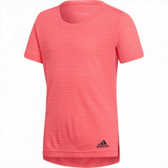 Laste lühikeste varrukatega T-särk Adidas G CHILL TEE roosa polüester
