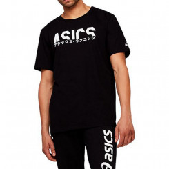 Men’s Short Sleeve T-Shirt Asics Katakana Black