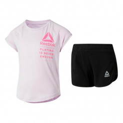 Children's Sports Outfit Reebok G ES SS MONGLW BABY Pink White