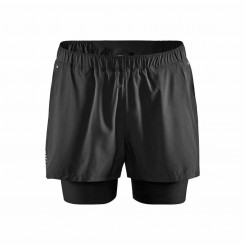 Men's Sports Shorts Craft Craft Adv Essence 2-In-1 Stretch Black