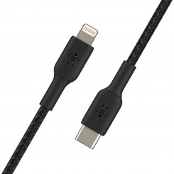 USB-C ja välgukaabel Belkin CAA004BT1MBK 1 m must