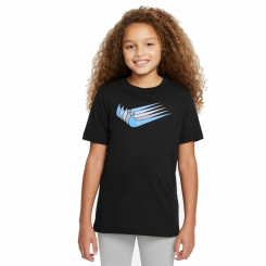 Laste lühikeste varrukatega T-särk Nike Sportswear must